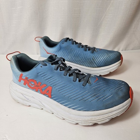 Hoka One One Other - HOKA One One Rincon 3 Trail Shoe Mens 10 D, Blue Orange White Sneaker Walking